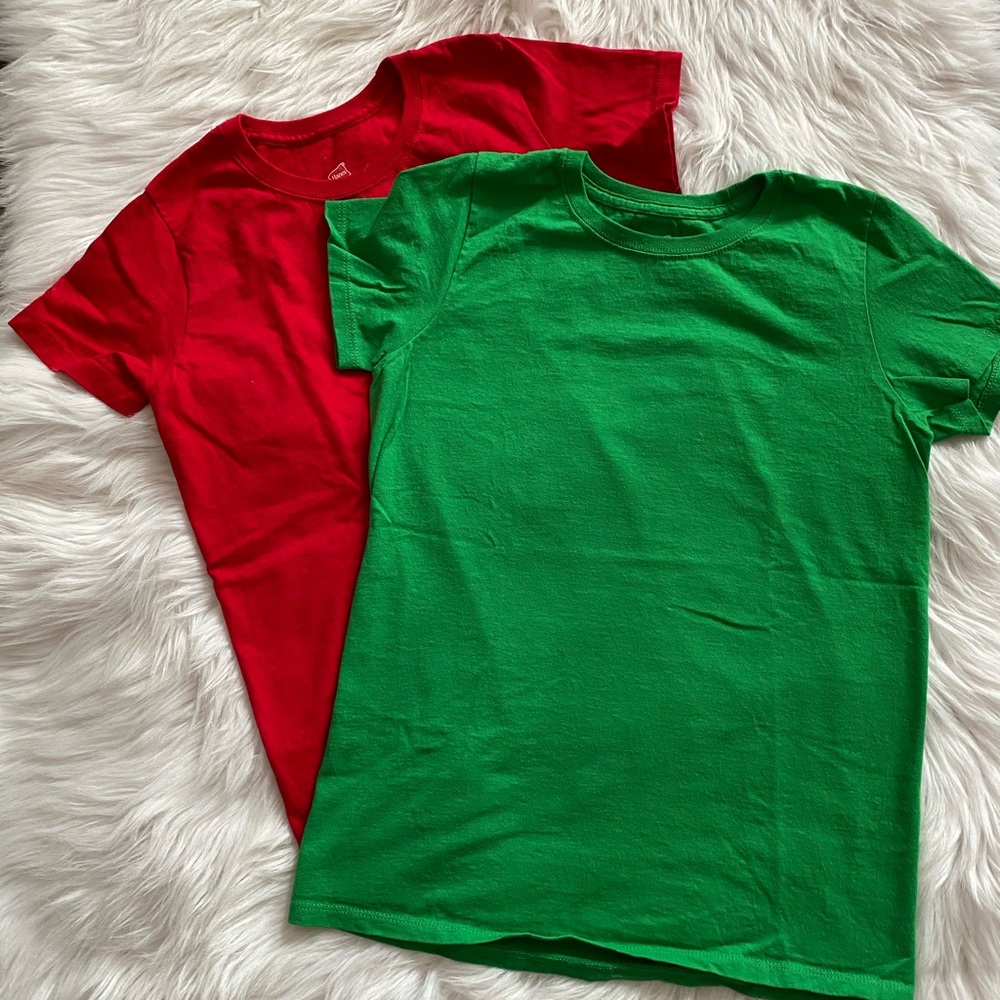 **Bundle of 2 Tees** Hanes Tagless Women Sz S